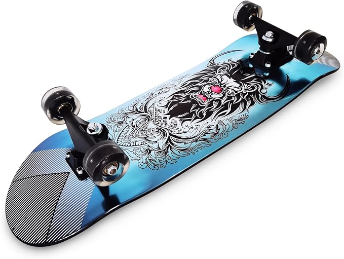 HGL OzBozz SKATEBOARD-28 INCH Deck-Dramatic Plastic Skateboard (Random)