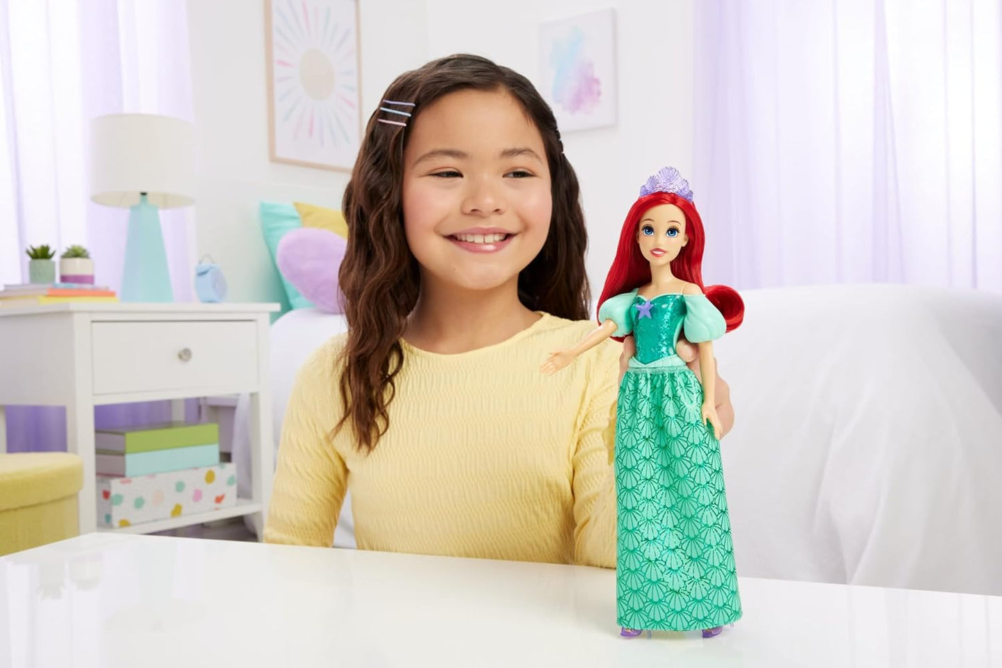 Mattel Disney Princess Dolls, Ariel Posable Fashion Doll (HLW10)