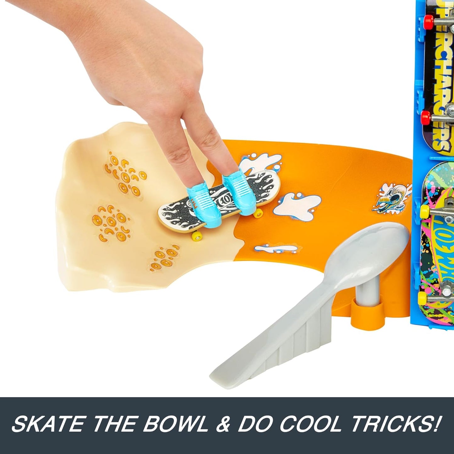 Hot Wheels Skate Tony Hawk Cereal Bowl Fingerboard Set (HTP09)