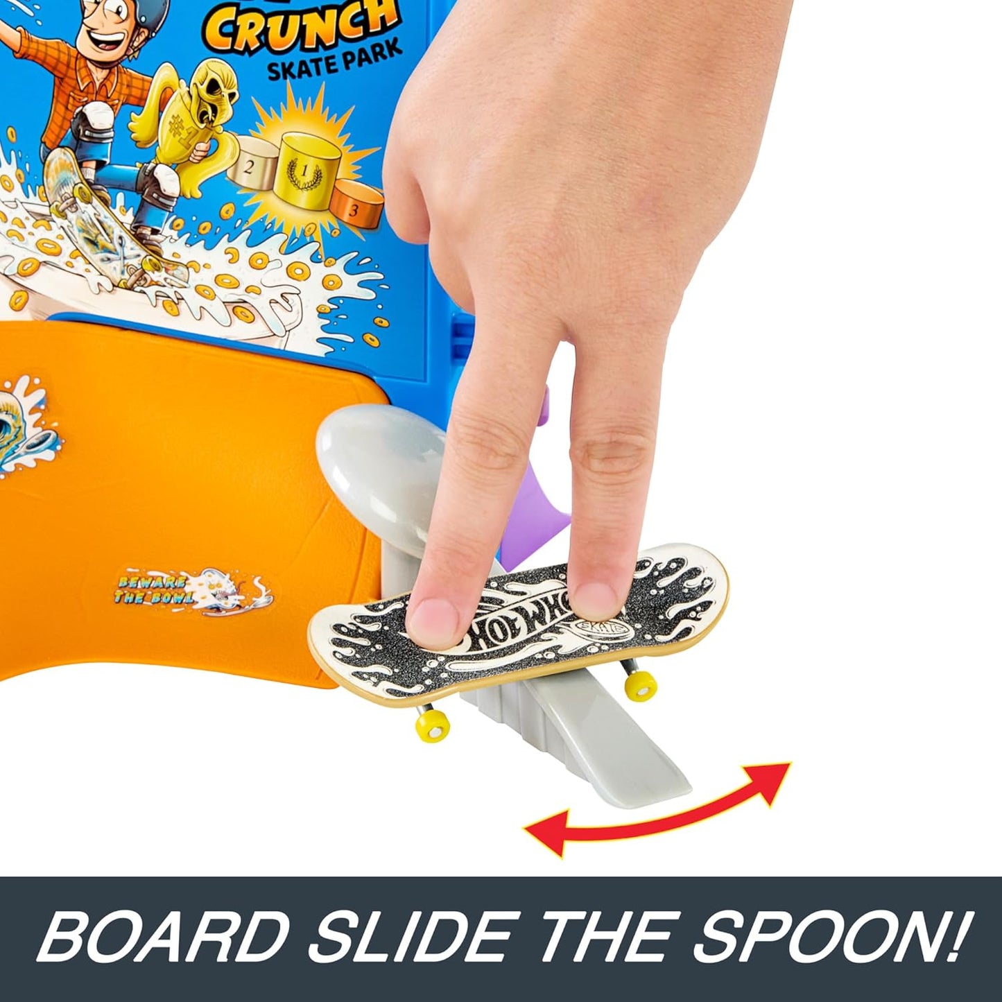 Hot Wheels Skate Tony Hawk Cereal Bowl Fingerboard Set (HTP09)