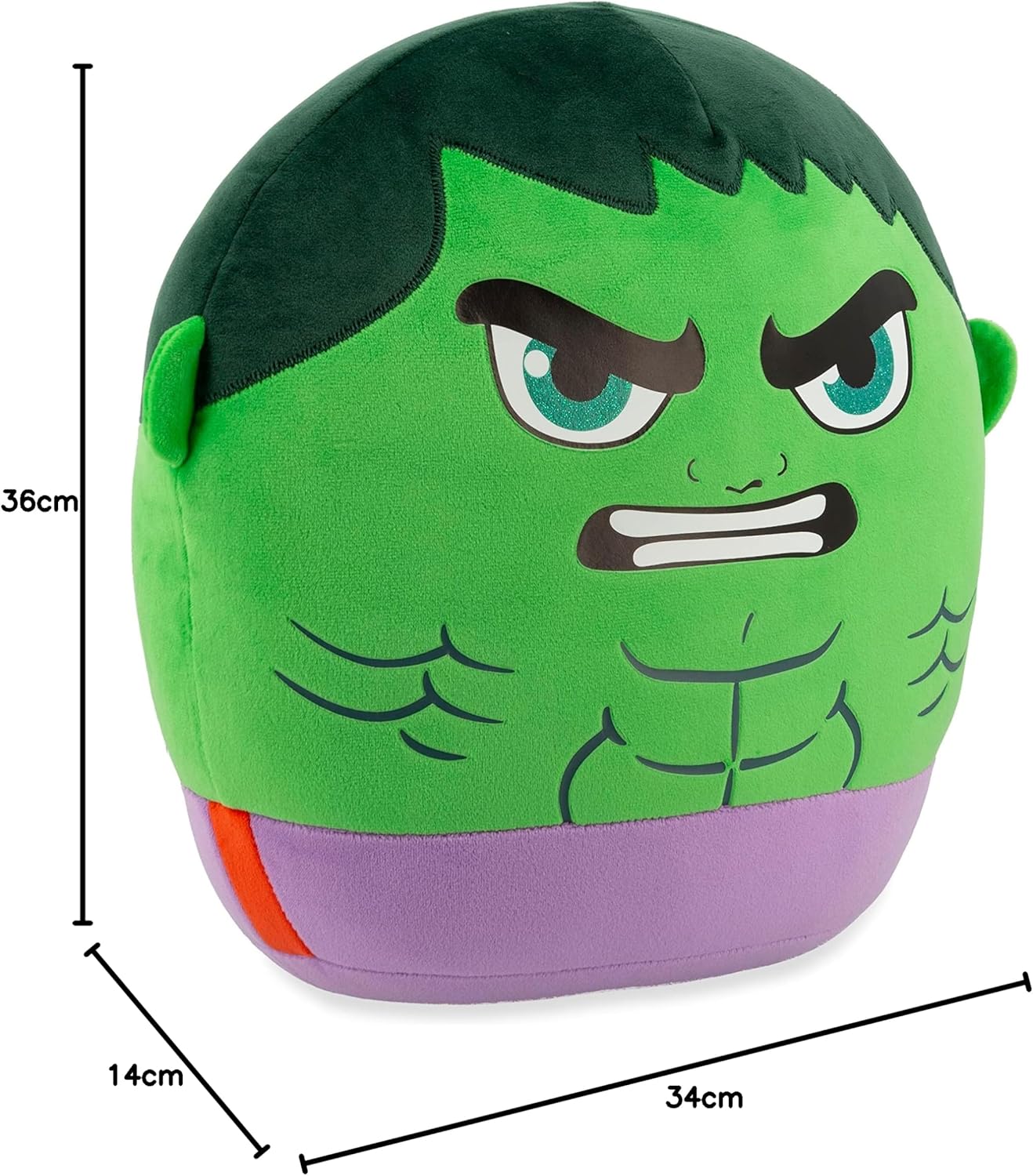 TY Marvel Avengers Hulk Squish-A-Boo 14 Inches