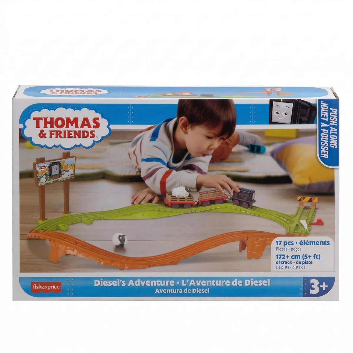 Thomas & Friends 17 Piece Diesels Adventure Train & Track Set (HXK03)