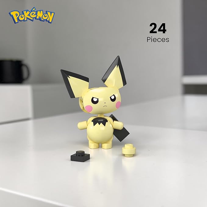 Mega Brands Pokemon Construx in Pokeball Evergreen & Generations - (Pichu)