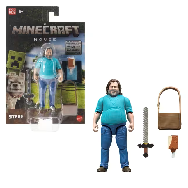 Minecraft: Steve Action Figure & Accessories (4-Inch)