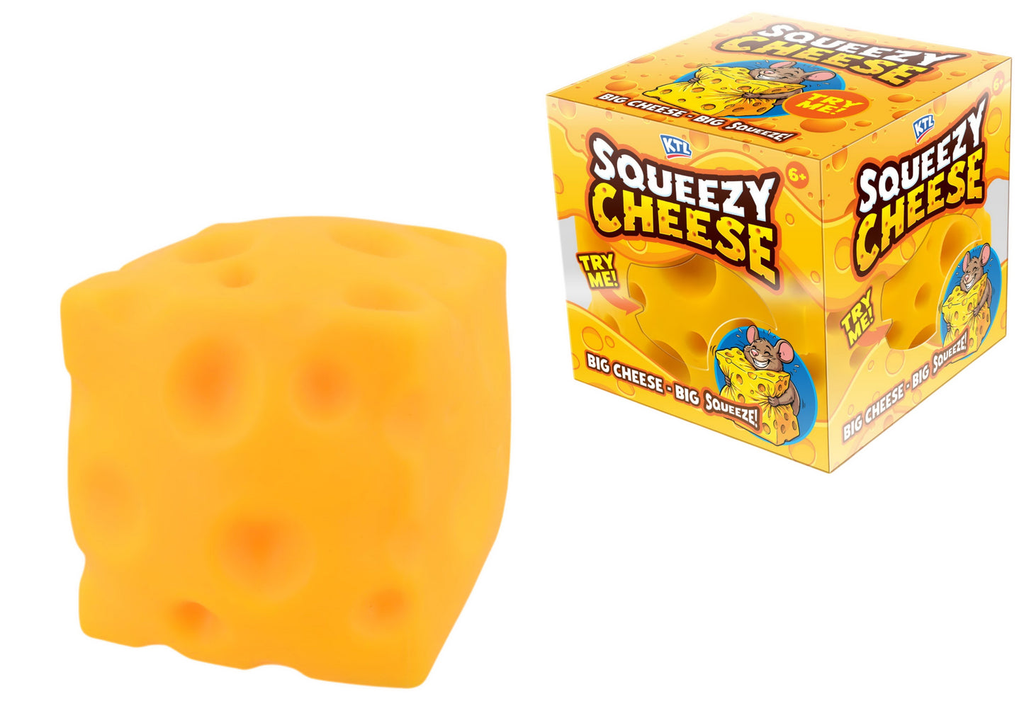 Squishy Jumbo Cheese in Box (1 single)