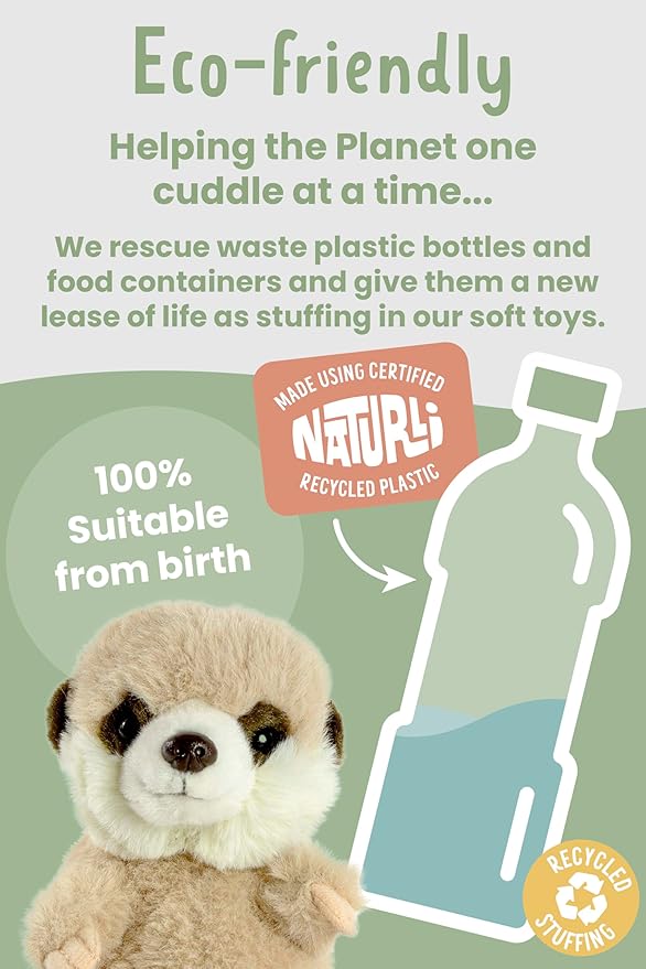 Living Nature Baby Meerkat Stuffed Animal Plush Toy