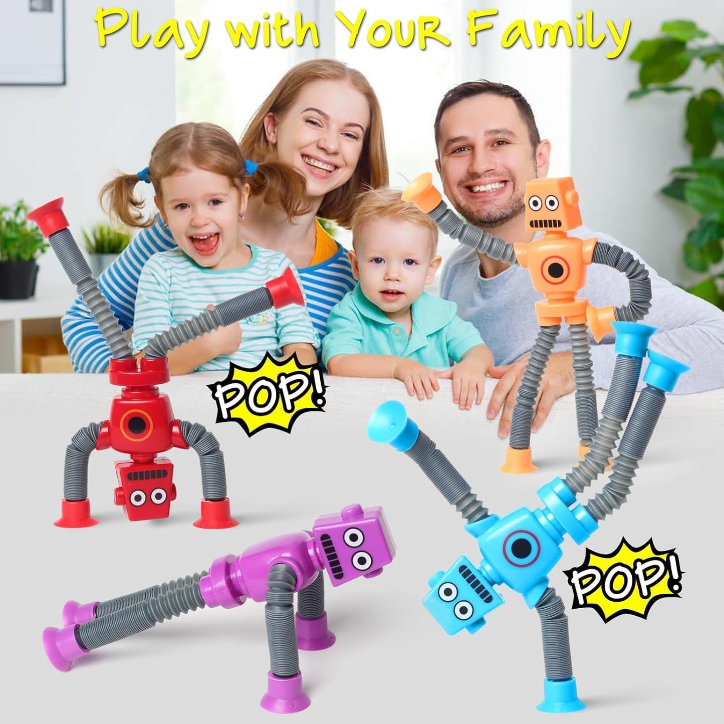 Light Up Robot Extending Limbs