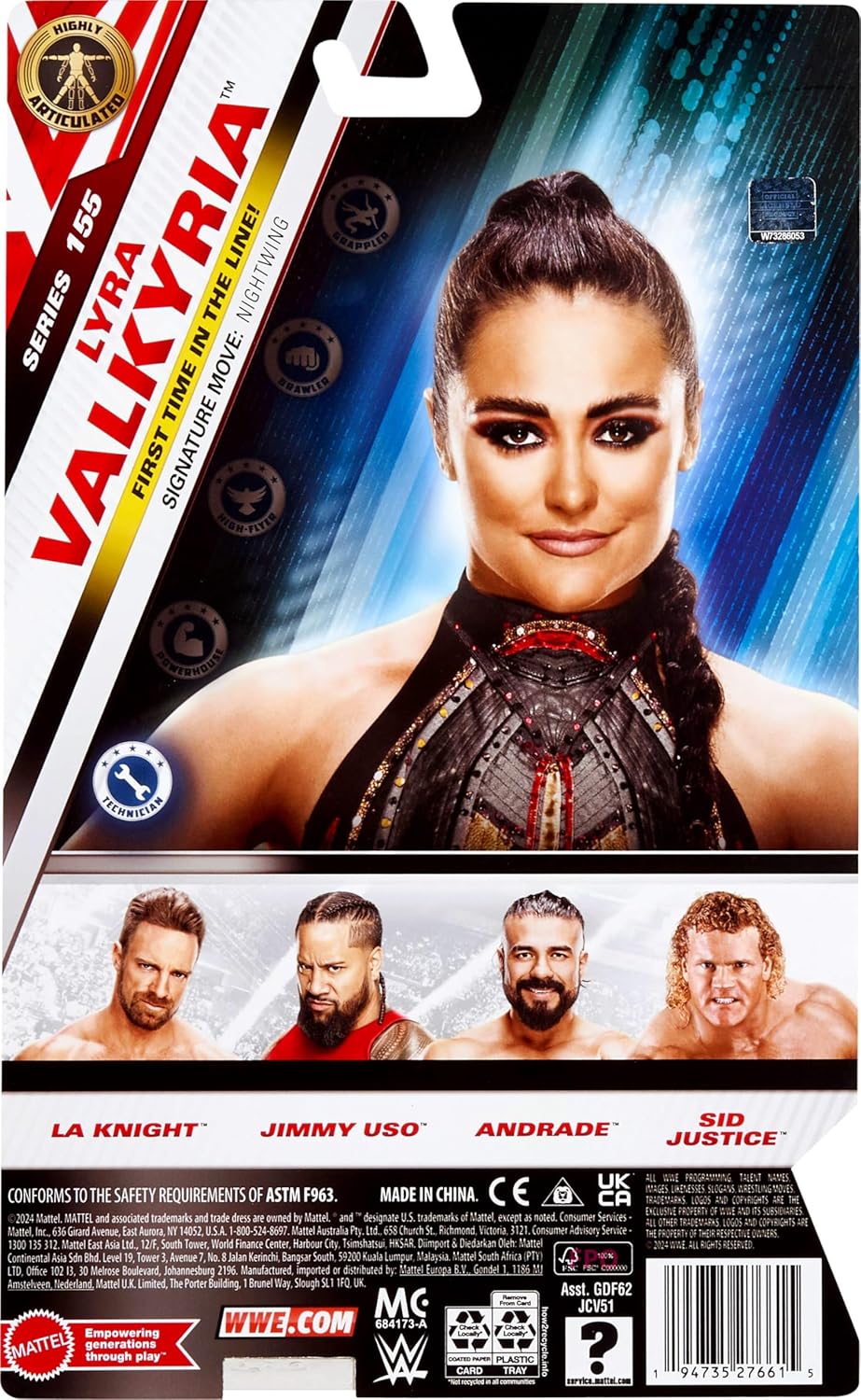 Mattel WWE Lyra Valkyria Action Figure (JCV51)