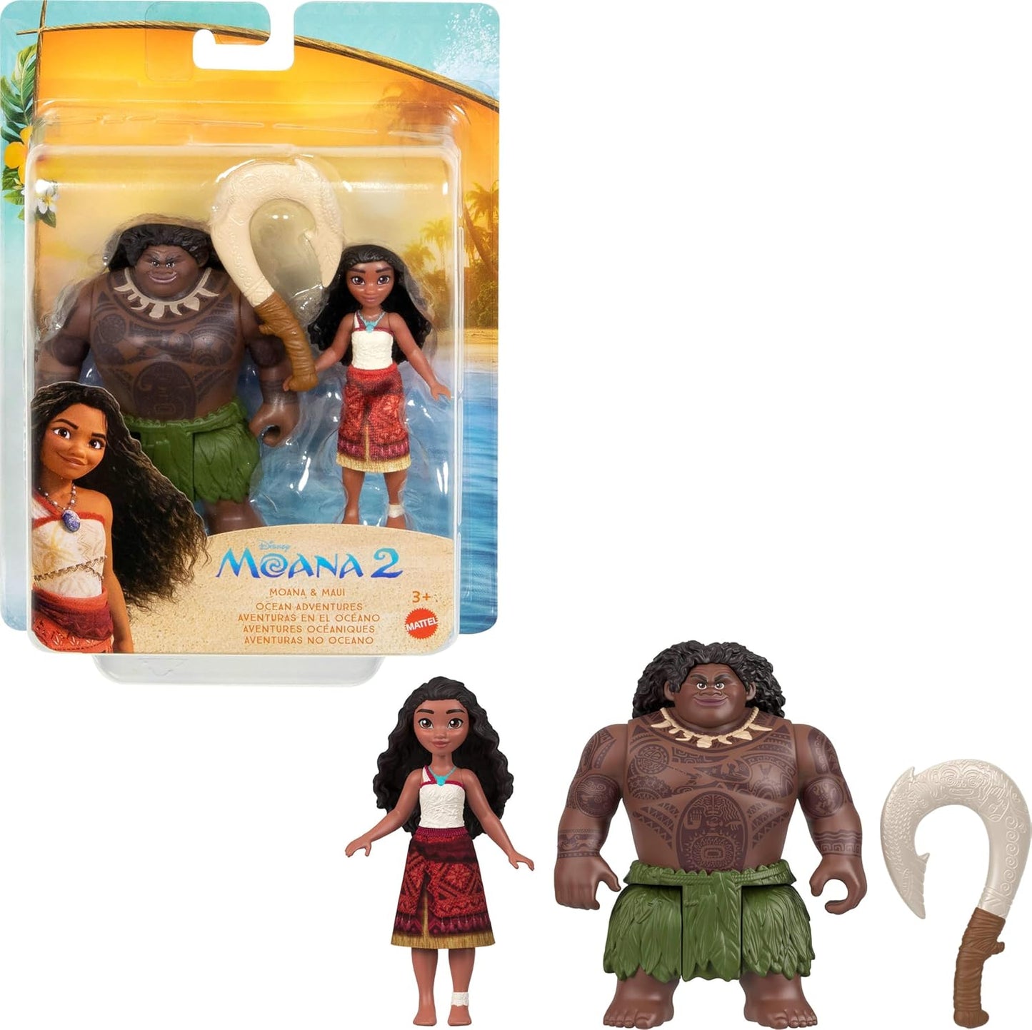 Disney | Moana 2 | Moana and Maui Ocean Adventures Set - Princess Action 2Pk