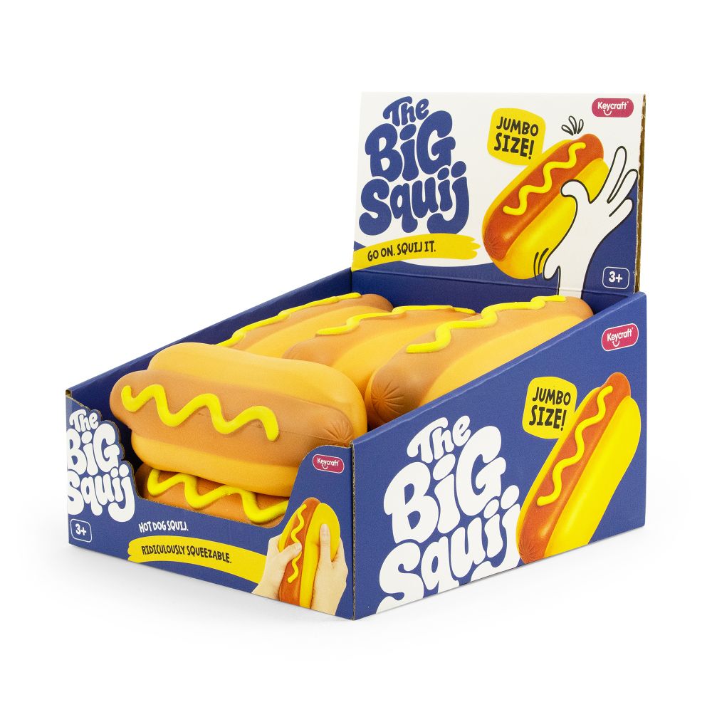 The Big Squij Hot Dog Slow-Rise Squishy Toy (1 single)