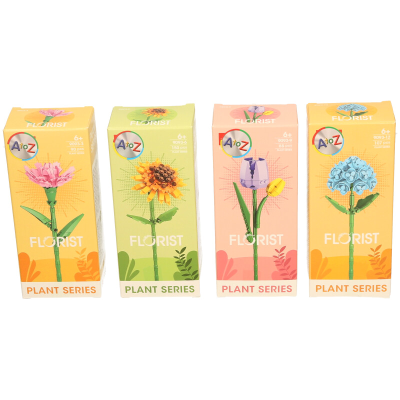Buildable Brick Flower - 1 Single (Random)