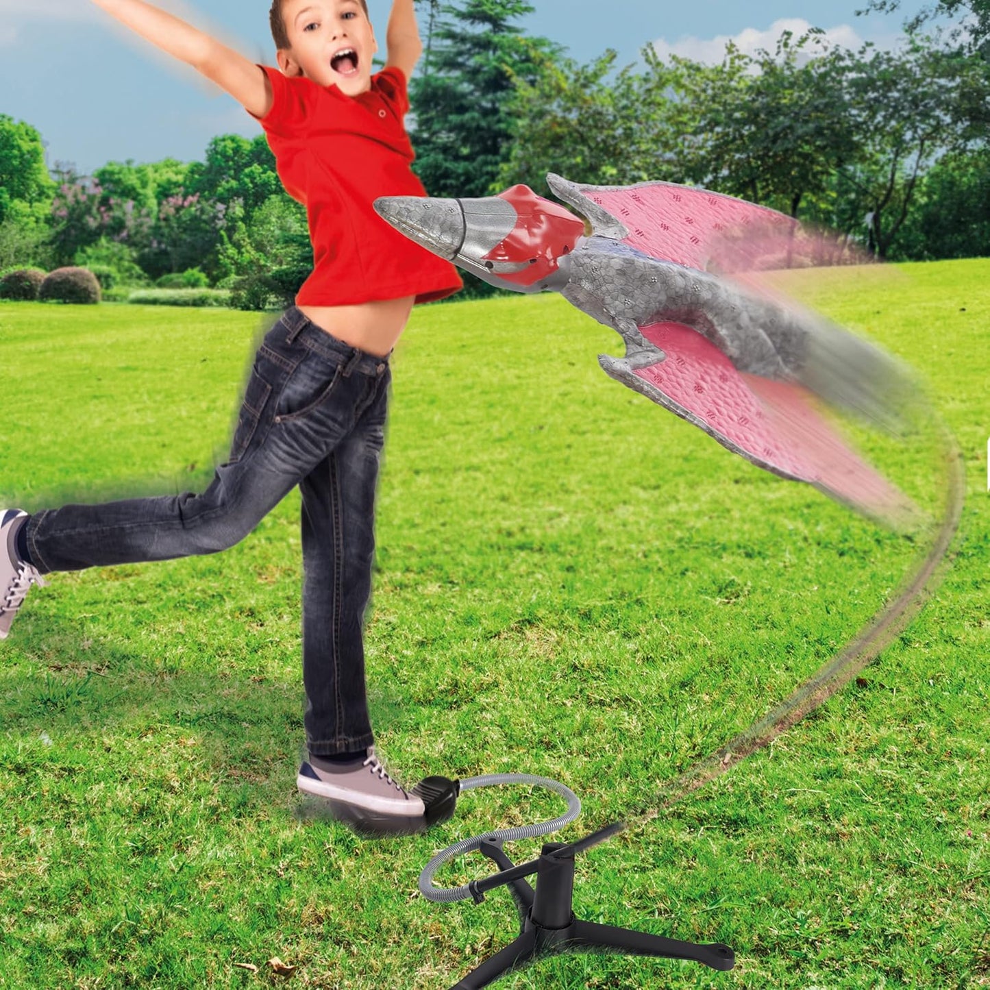 WOW! STUFF Jurassic World - Pteranodon Jump Rocket Launcher