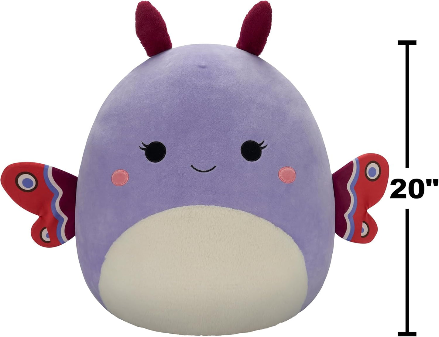 Squishmallows - 20" - Sandrine - Lavender Moth/Plush