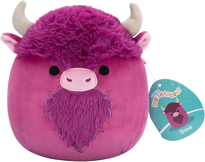 Squishmallows Original 7.5 Inch - Dave the Plum Bison