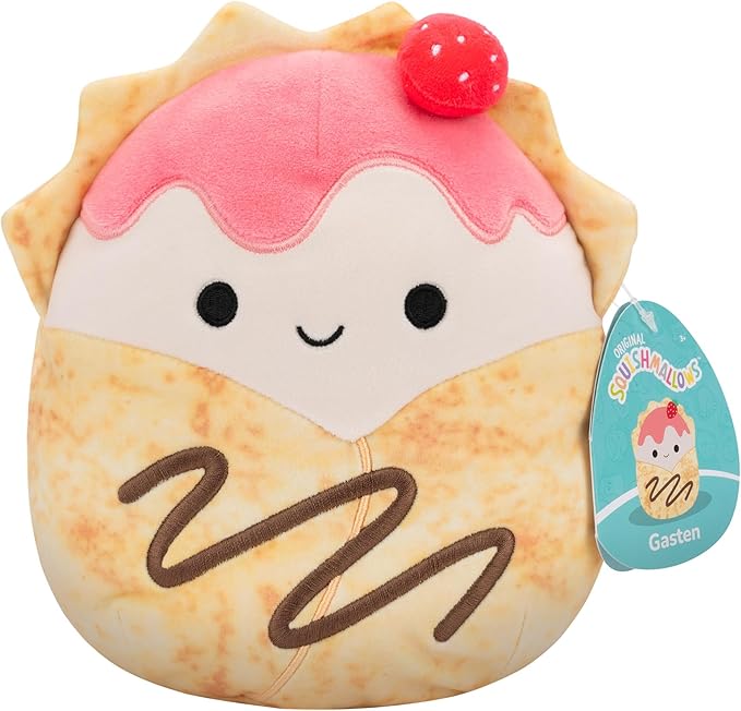 Squishmallows Original 7.5 Inch - Gasten the Strawberry Crepe