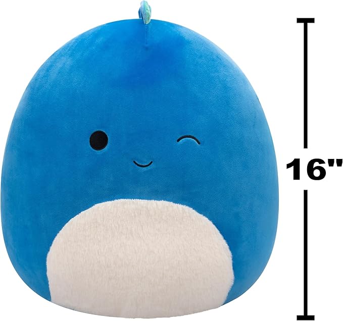 Squishmallows Original 16 Inch - Brody the Winking Dark Blue Dino