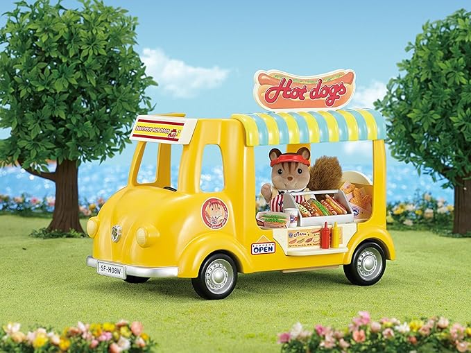 Sylvanian Families - Hot Dog Van Set With Over 40 Pieces (5240)