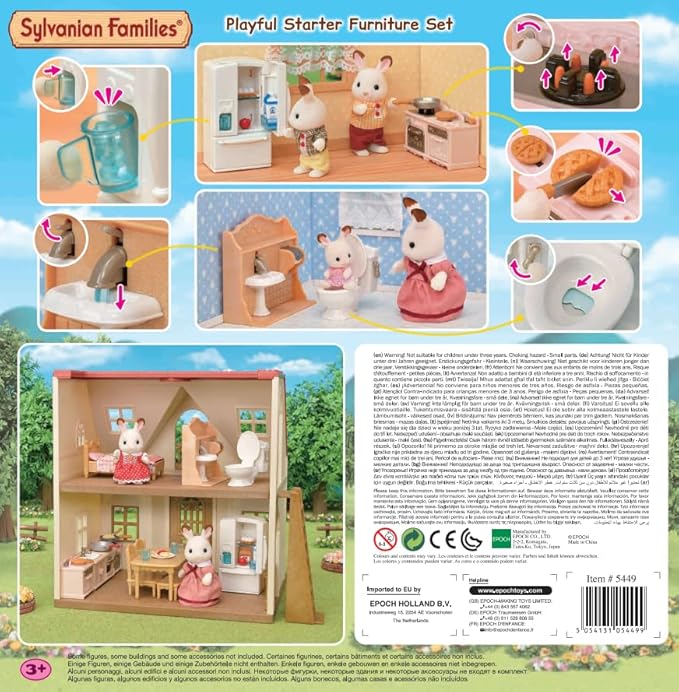 Sylvanian Families Playful Starter Furniture Set - dollhouse playset 5449