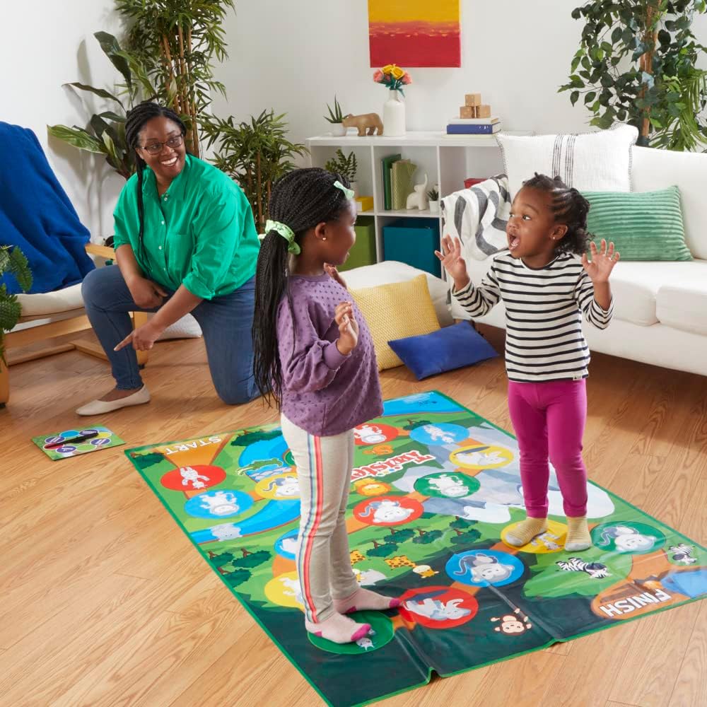 Hasbro Gaming Twister Junior, Classic Party Game Reimagined for 3+ Year Olds