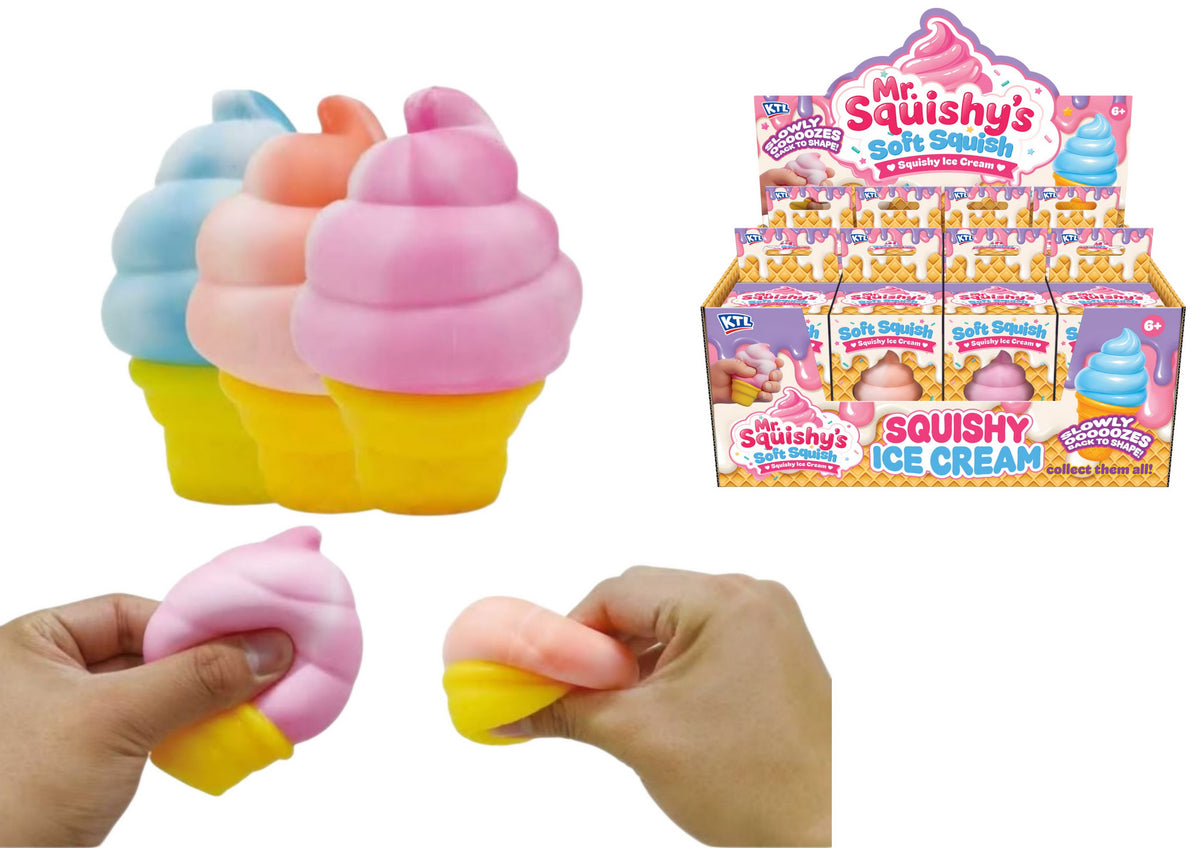 KTL Mr Squish Soft Squish - Squishy Ice Cream (3 Different)