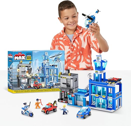 ZURU Max Police Adventure: Police Headquarters Playset (889 pieces)