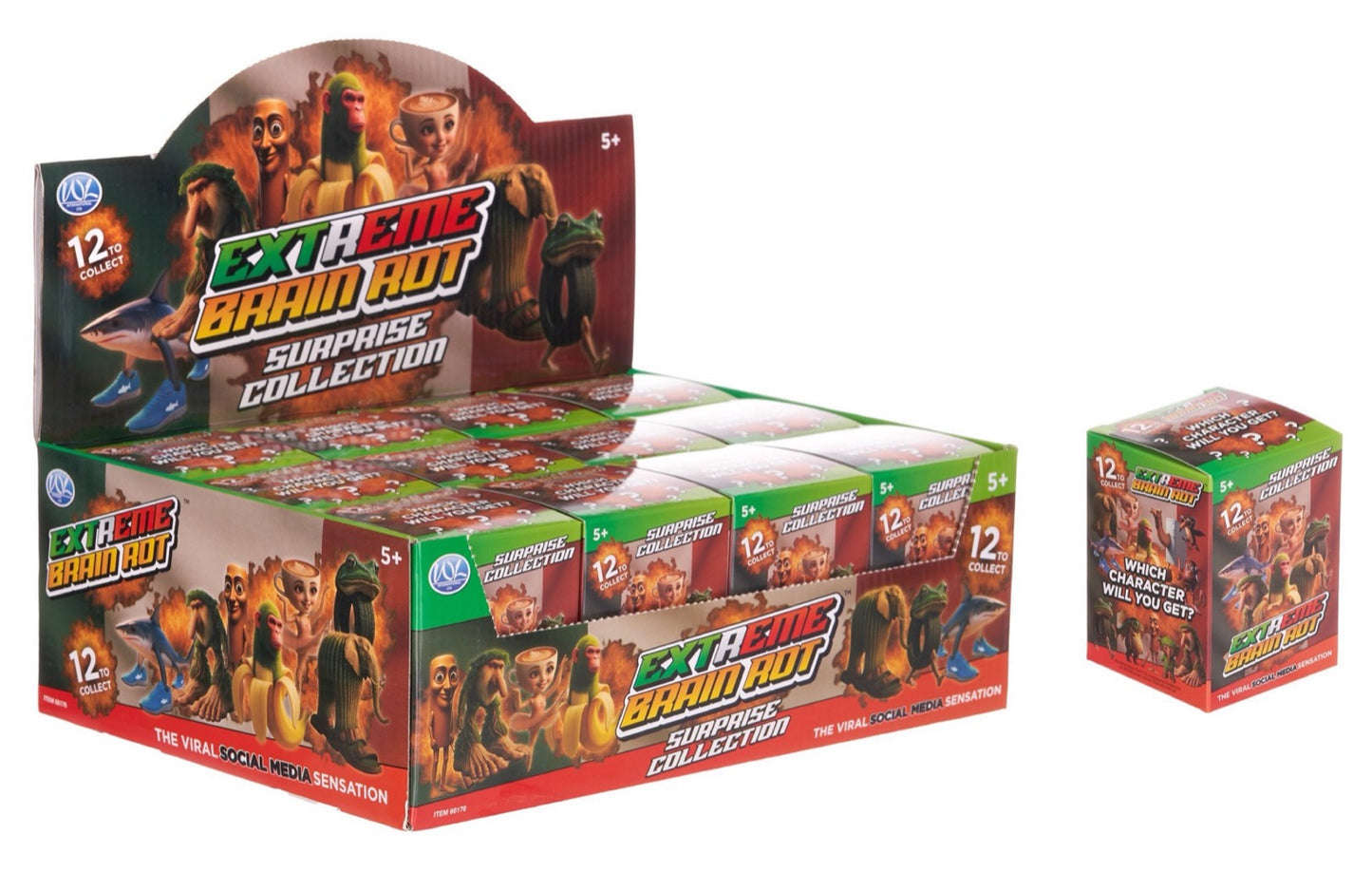 Extreme Brain Rot Blind Box 8cm Figure - 12 Asst