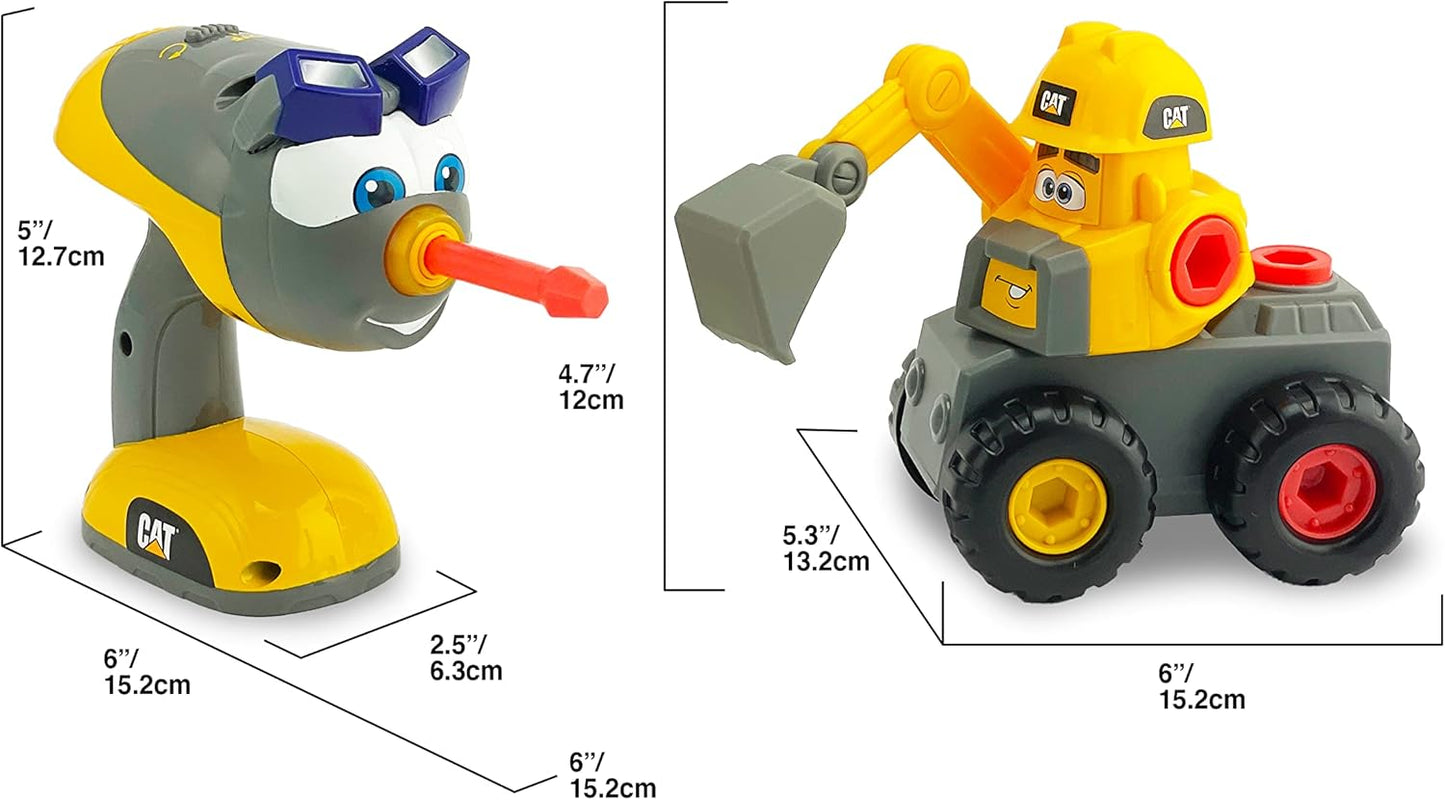 CAT Construction Jr. Crew Fix-It Fleet Toy Excavator