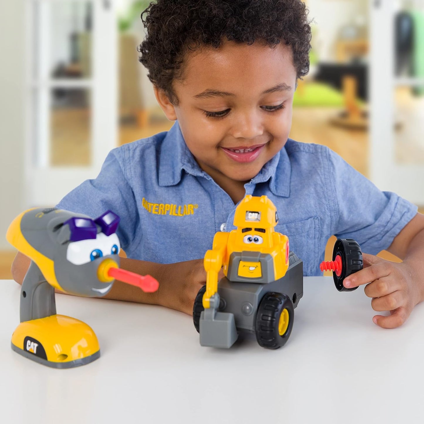 CAT Construction Jr. Crew Fix-It Fleet Toy Excavator