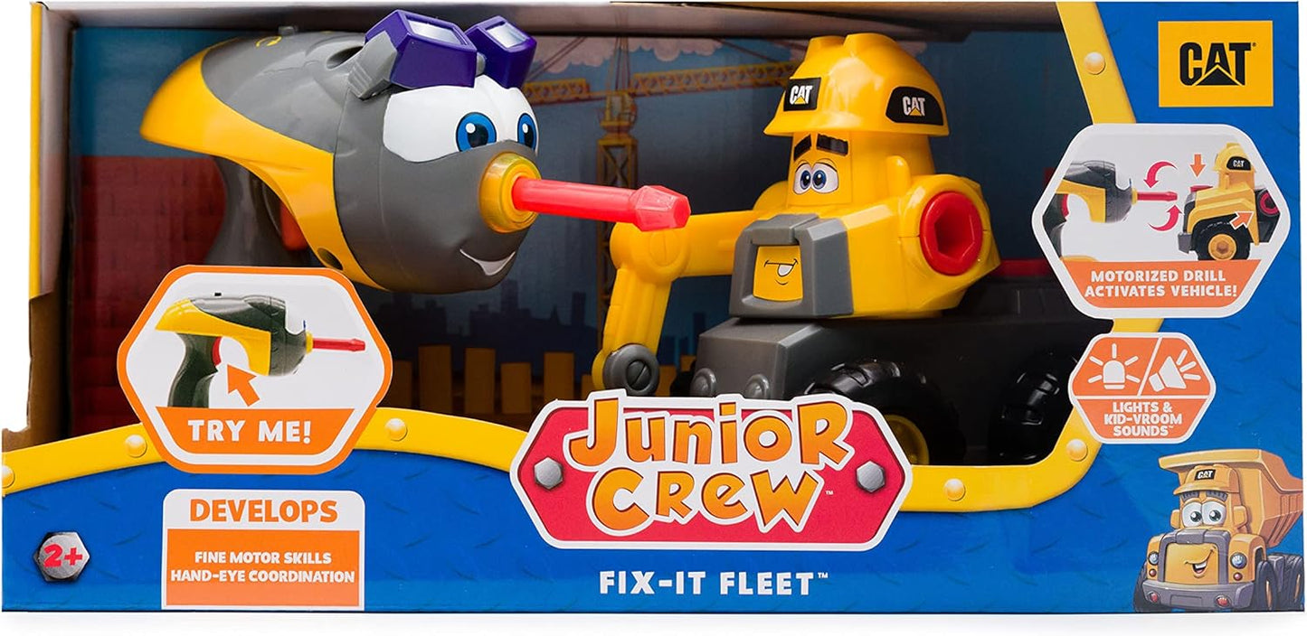 CAT Construction Jr. Crew Fix-It Fleet Toy Excavator