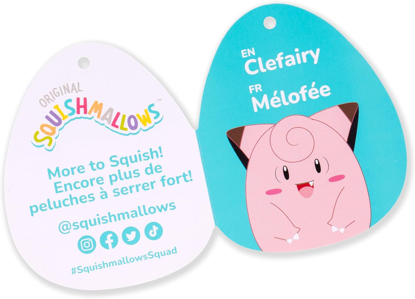 Squishmallows Pokémon 20-Inch Clefairy Plush