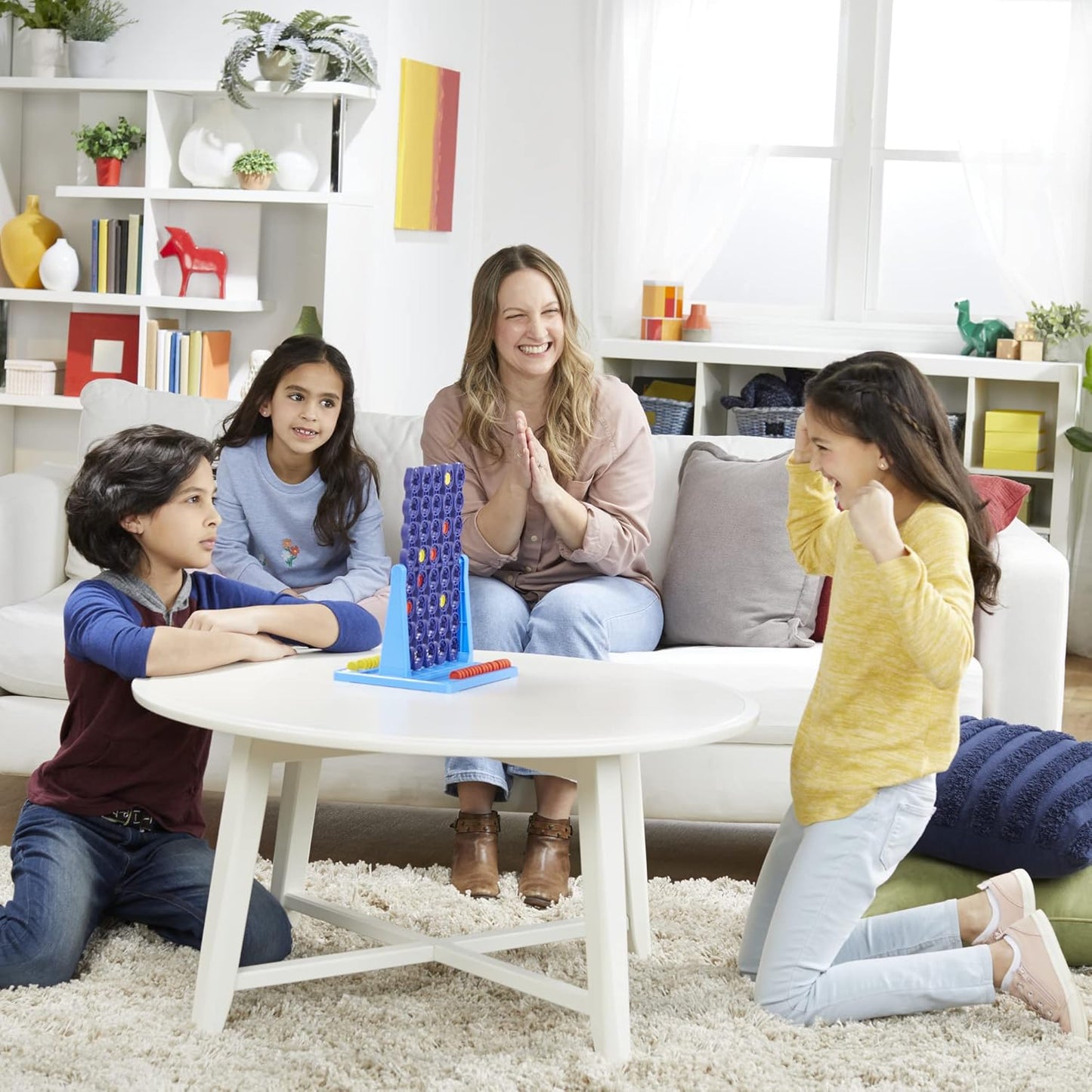 Hasbro Gaming Connect 4 Spin Game, Features Spinning Connect 4 Grid