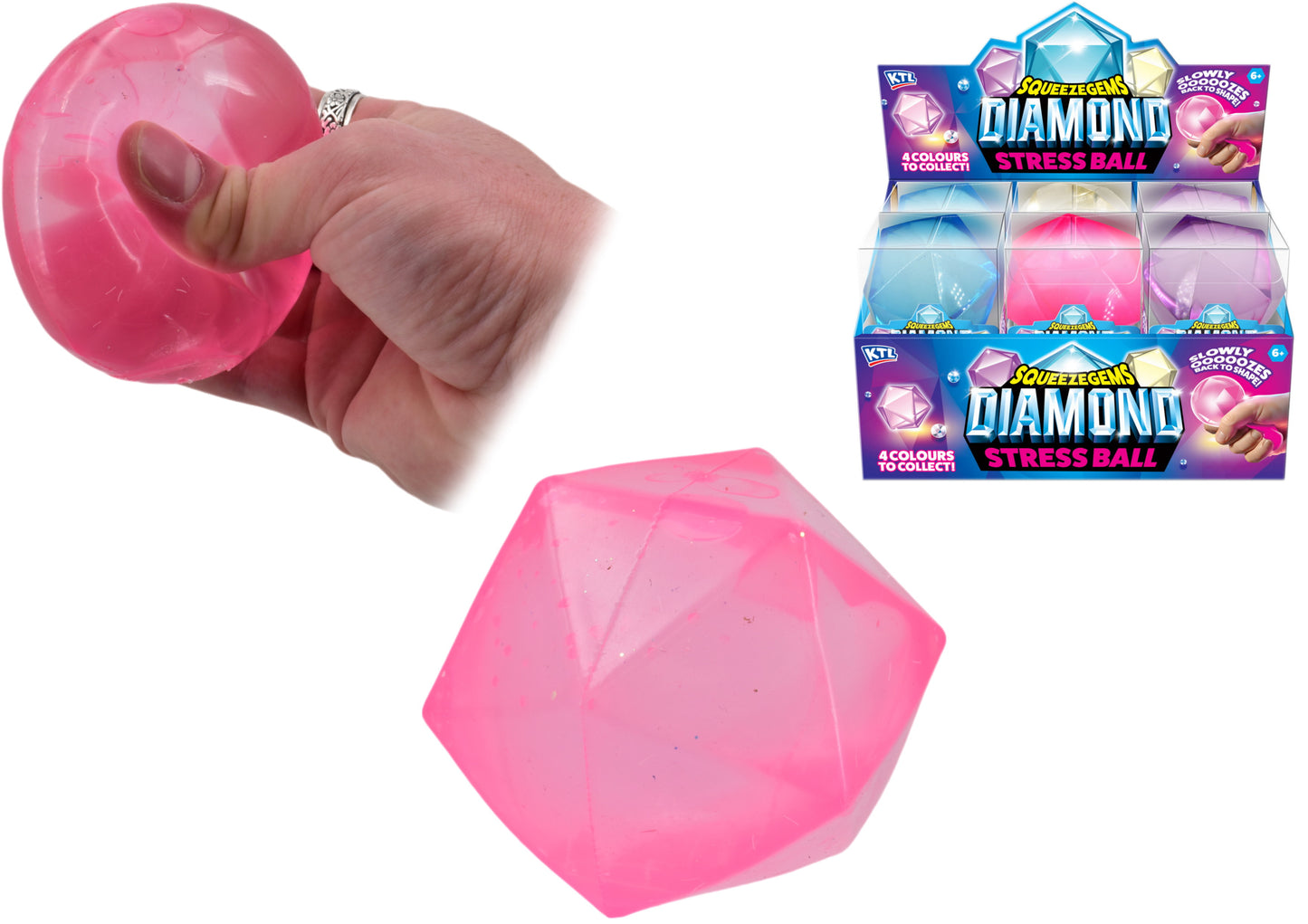 SqueezeGems Diamond Squeeze Stress Ball