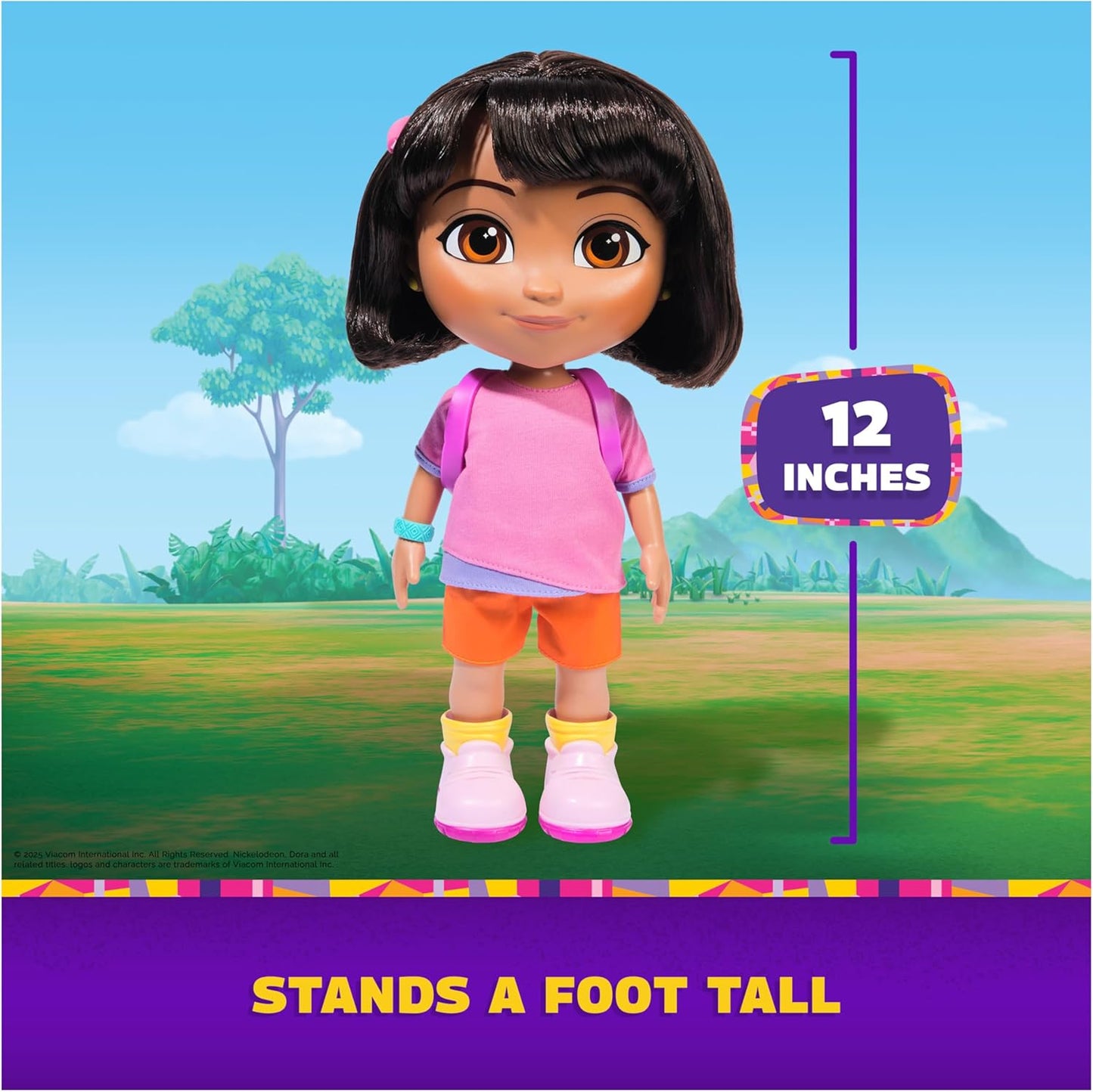 Dora Sing & Explore Doll, 2+ Songs & 12+ Sounds - Spanish Box Packaging