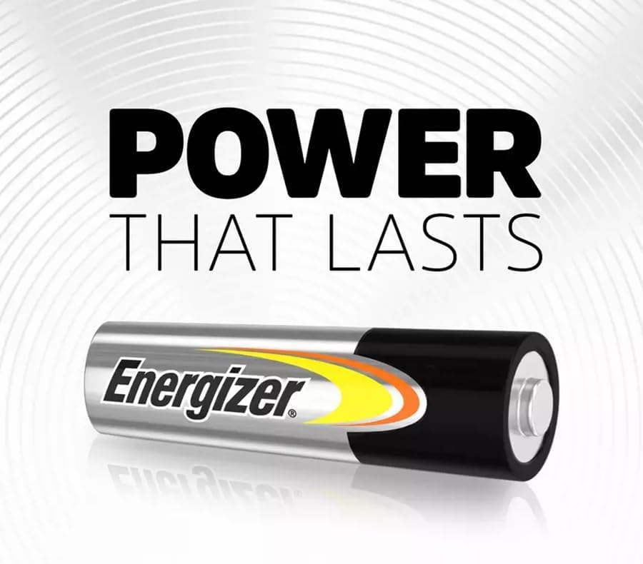 Energizer Alkaline Power AA Batteries, 4 Pack