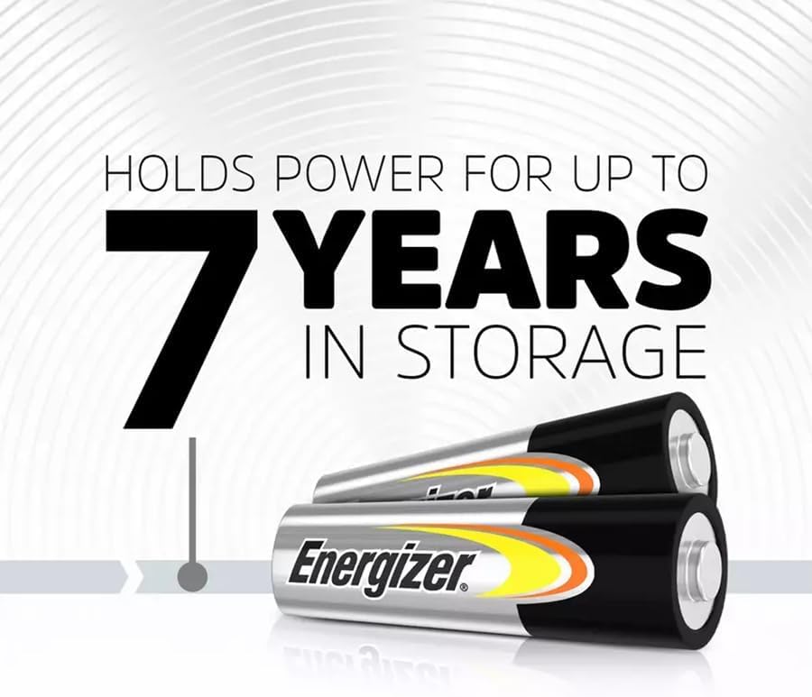 Energizer Alkaline Power AA Batteries, 4 Pack