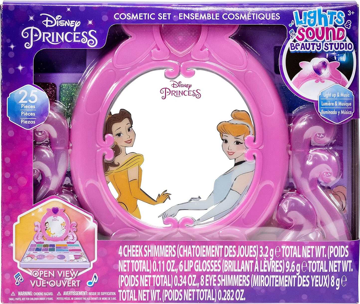 Disney Princess Makeup Set for Kids with Built-in Light & Music