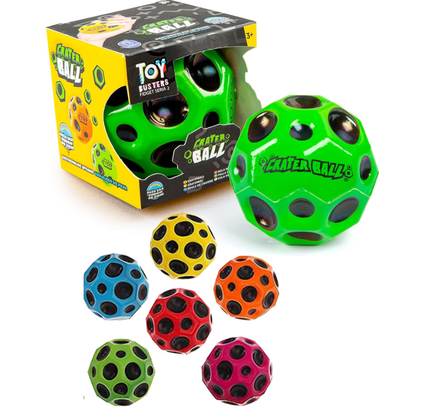 8cm Fidget Crater Ball Assortment