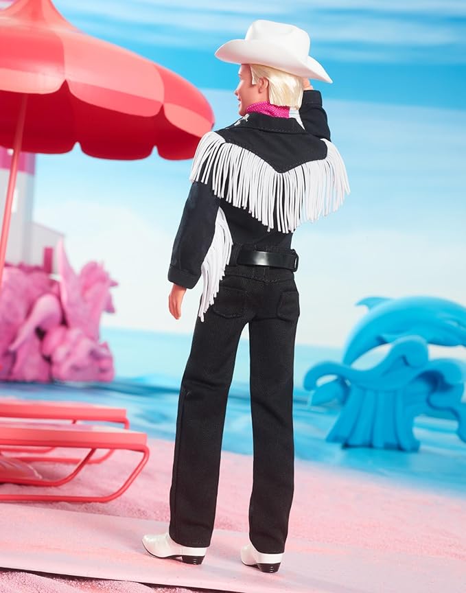 Barbie THE MOVIE, Ken Doll Black and White Western Outfit
