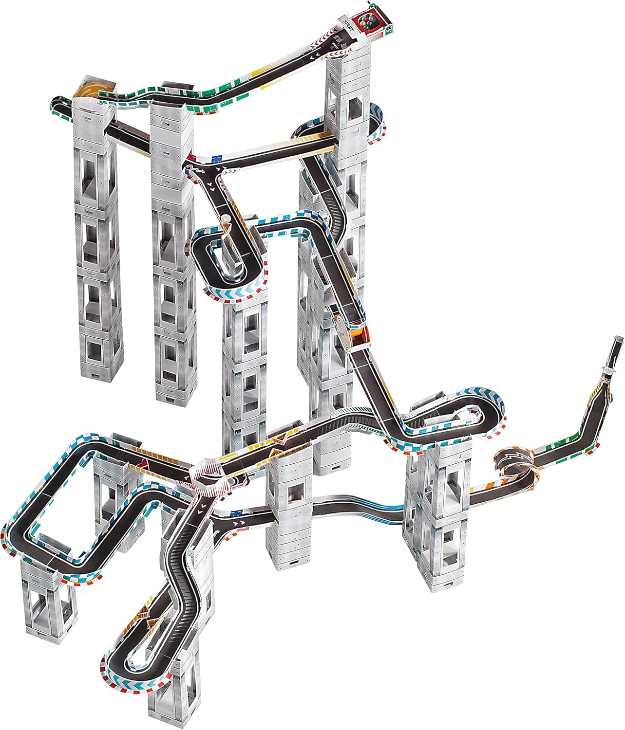 University Games Marble RaceTrax Game - 114 pieces Marble Race Track