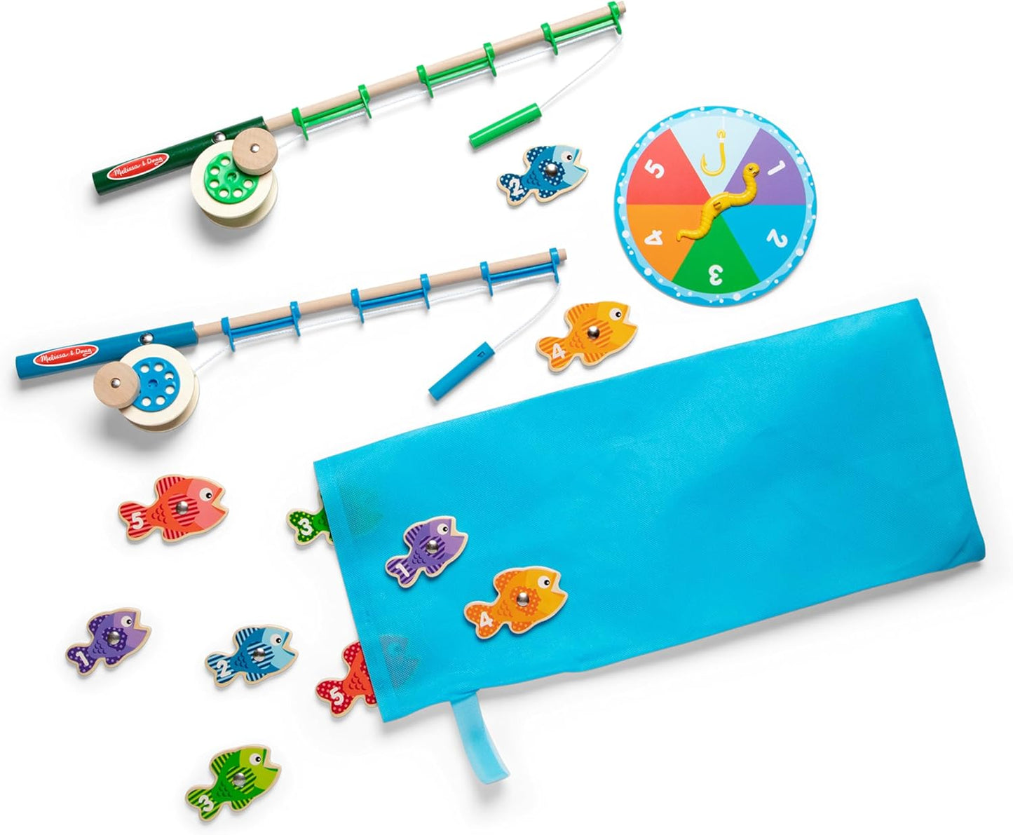 Melissa & Doug Wooden Fishing Game - Magnetic Catch & Count
