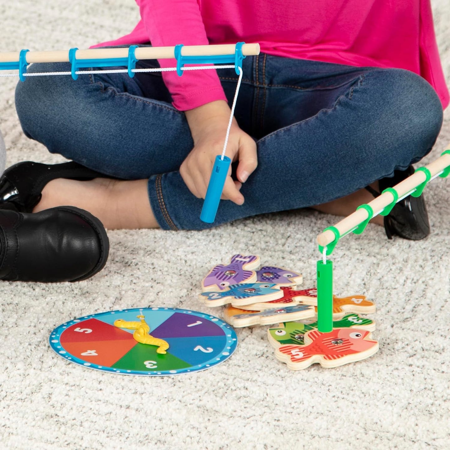 Melissa & Doug Wooden Fishing Game - Magnetic Catch & Count