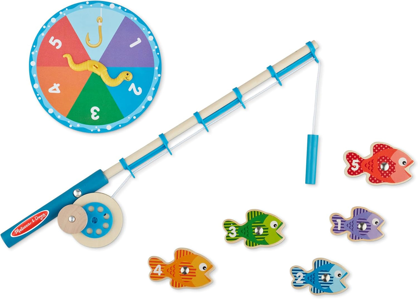 Melissa & Doug Wooden Fishing Game - Magnetic Catch & Count