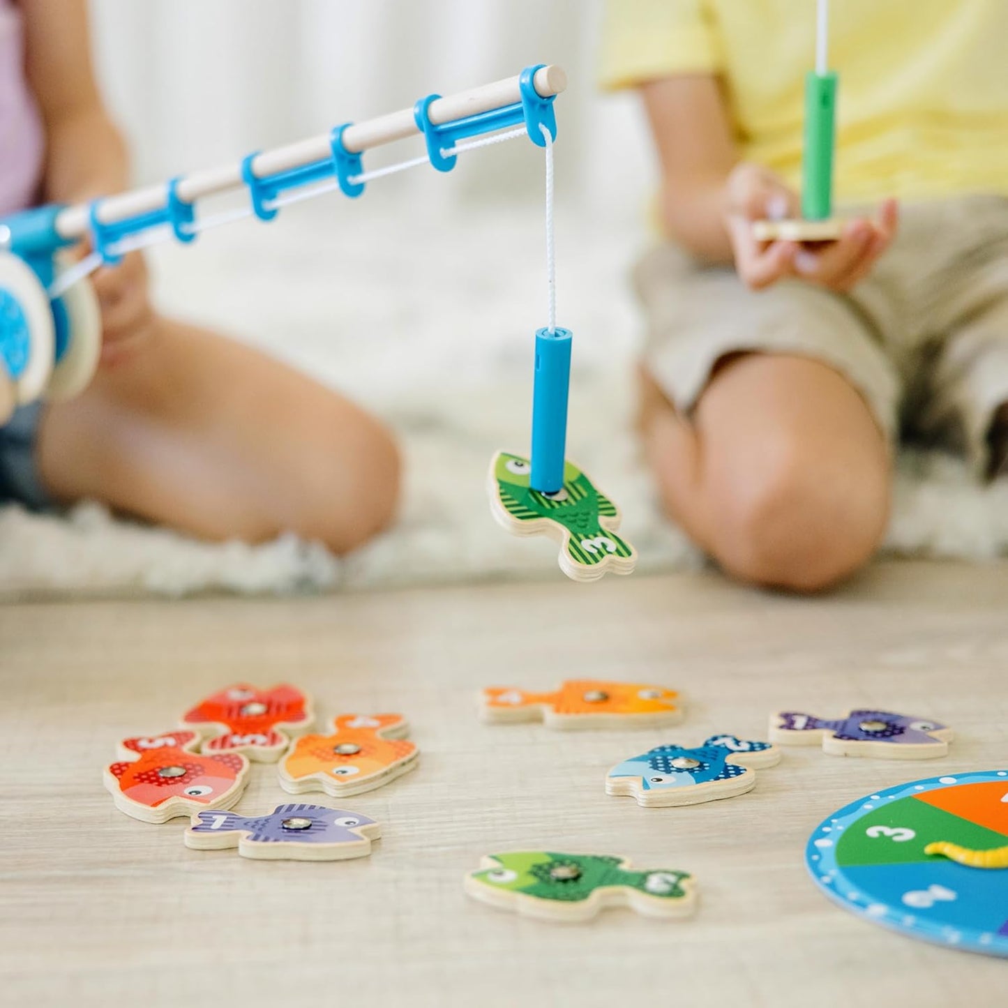 Melissa & Doug Wooden Fishing Game - Magnetic Catch & Count