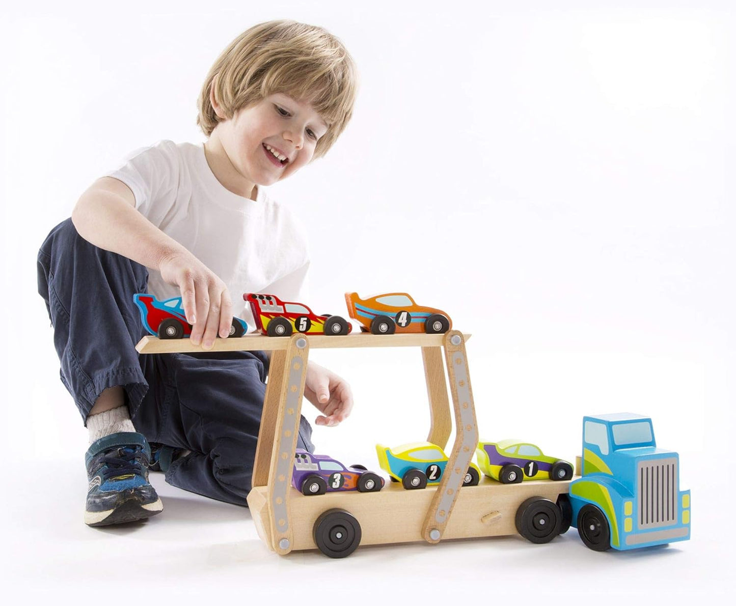 Melissa & Doug Mega Race-Car Carrier