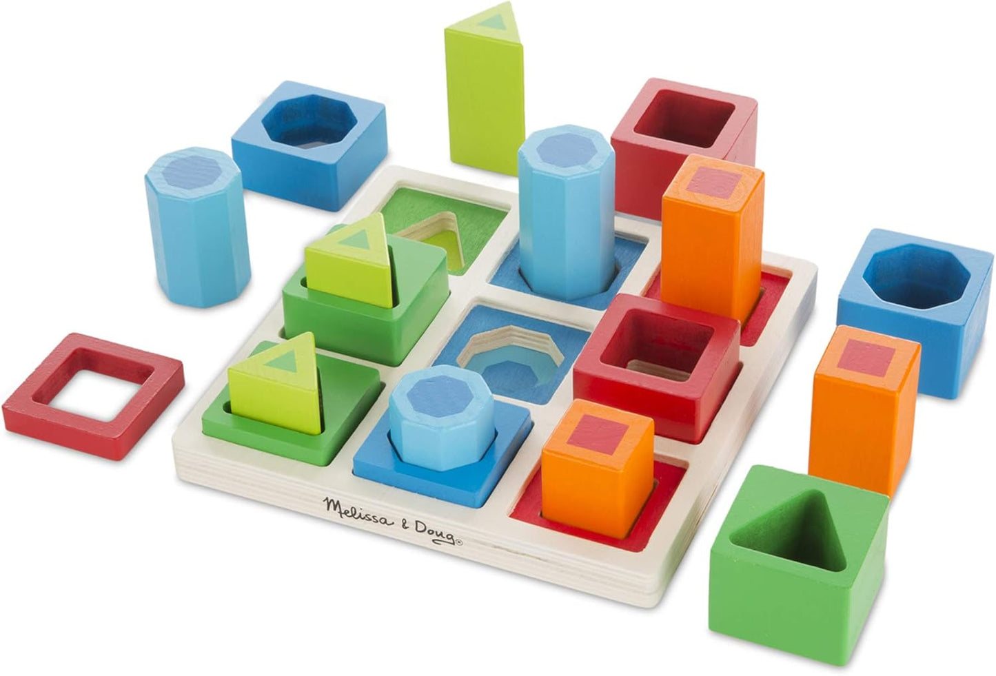 Melissa & Doug Shape Sequence Wooden Sorting Set and Educational Toy