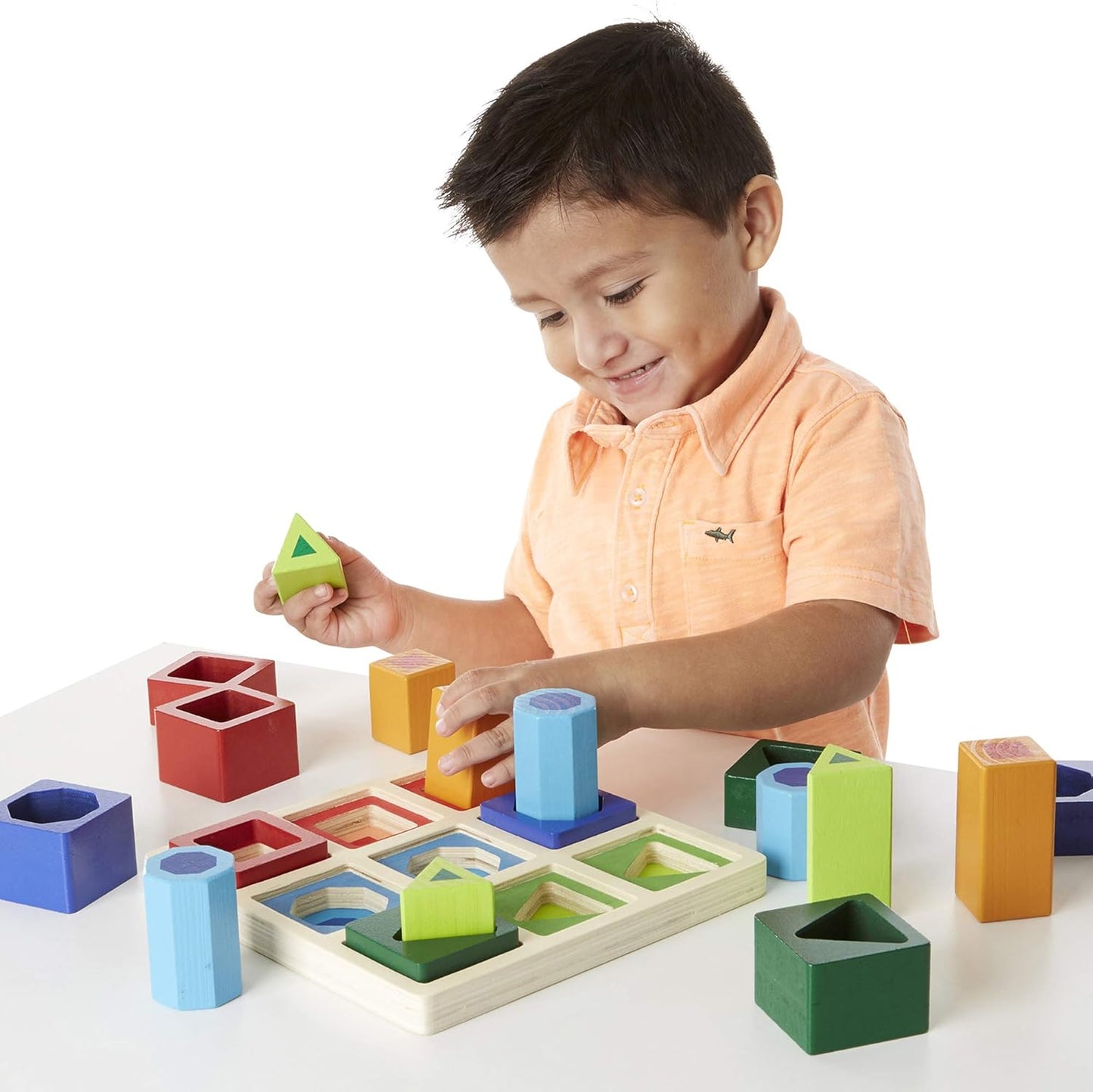 Melissa & Doug Shape Sequence Wooden Sorting Set and Educational Toy