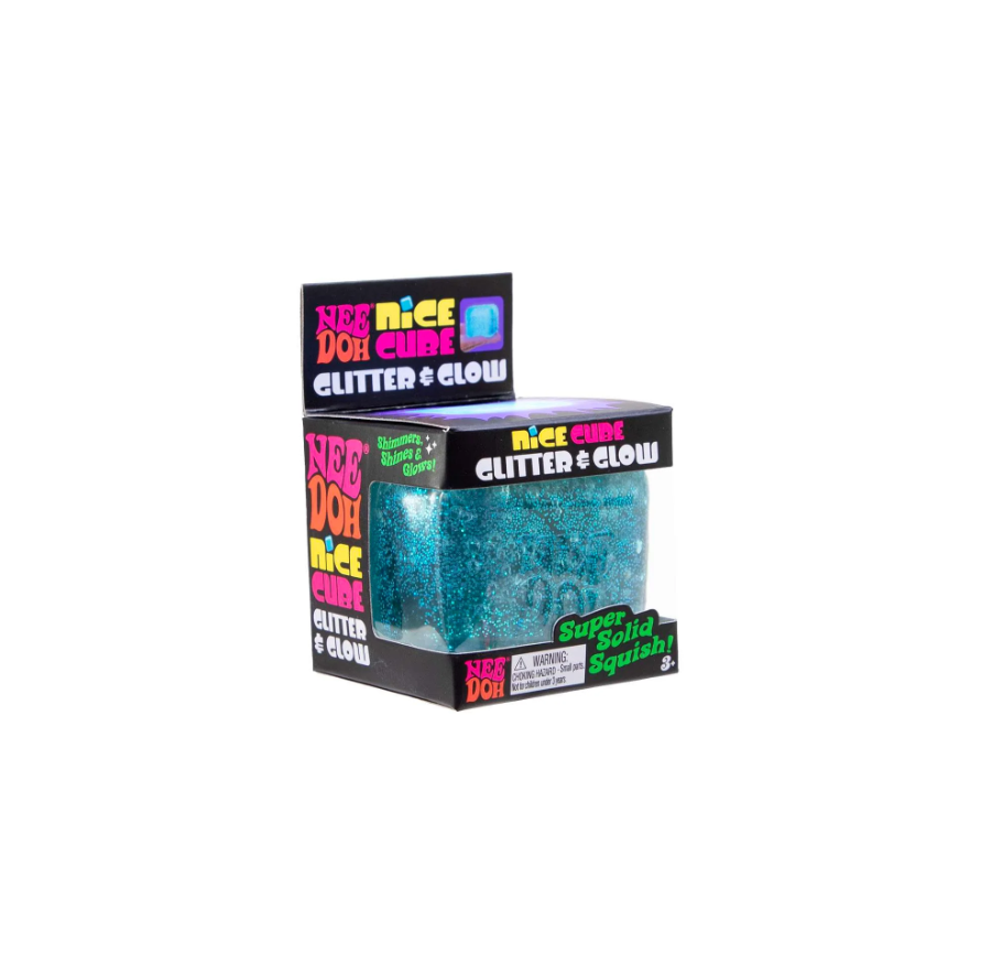 Needoh Glitter & Glow Nice Cube