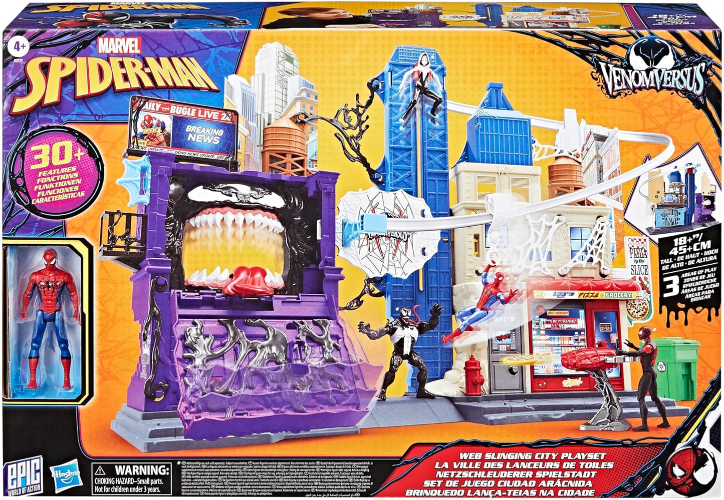 Marvel Spider-Man VenomVersus Web Slinging City Playset
