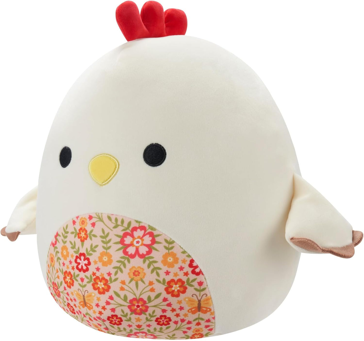 Squishmallows Original 12-Inch - Todd the Beige Rooster with a Floral Belly