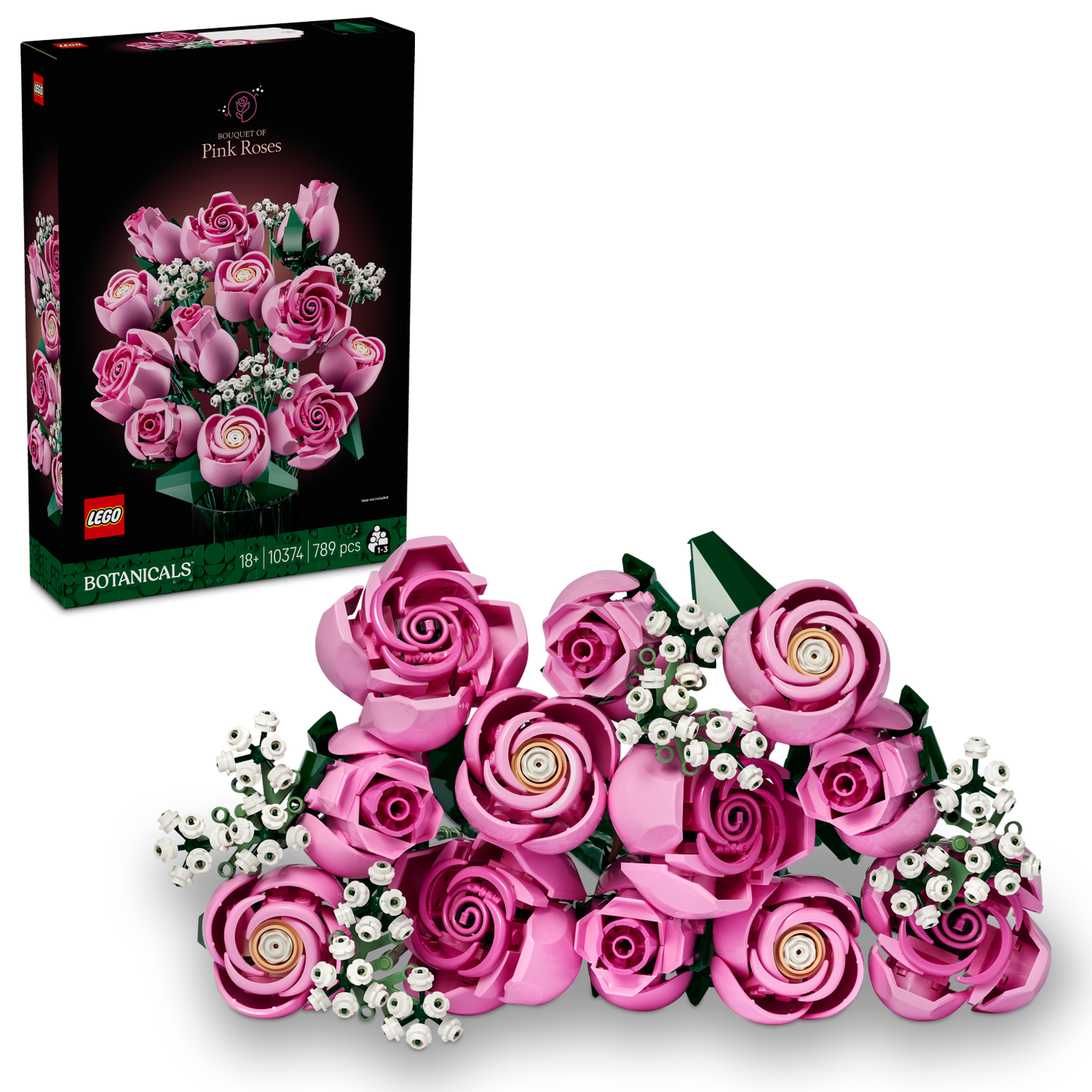 LEGO Botanicals: Bouquet of Pink Roses (10374)